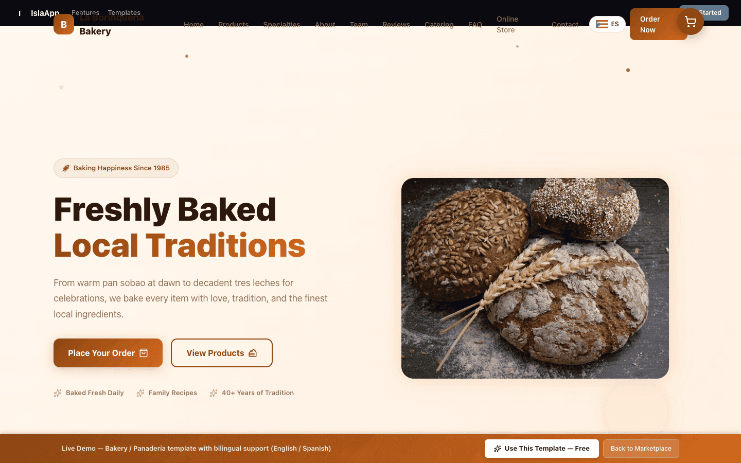 One-click publish to go live