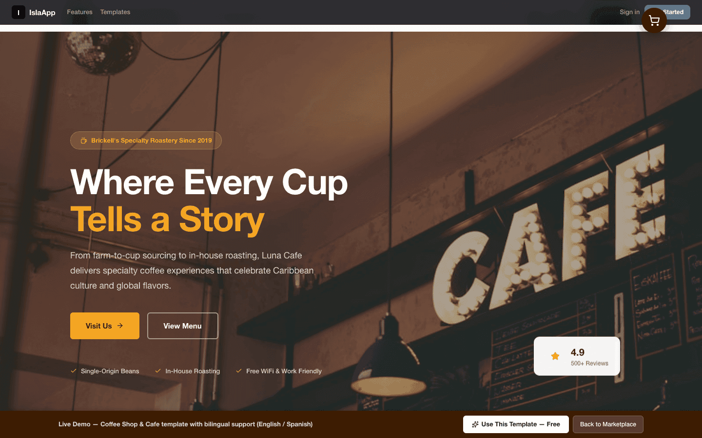 Published website with custom domain
