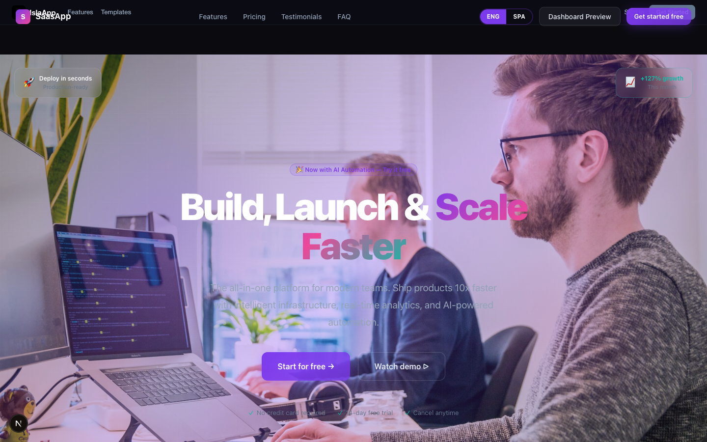 SaaS Landing Page